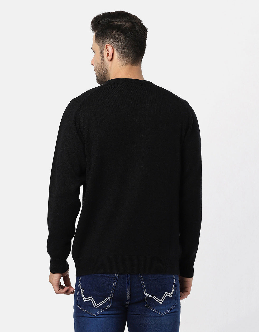 Men Woolen V-Neck Pullover