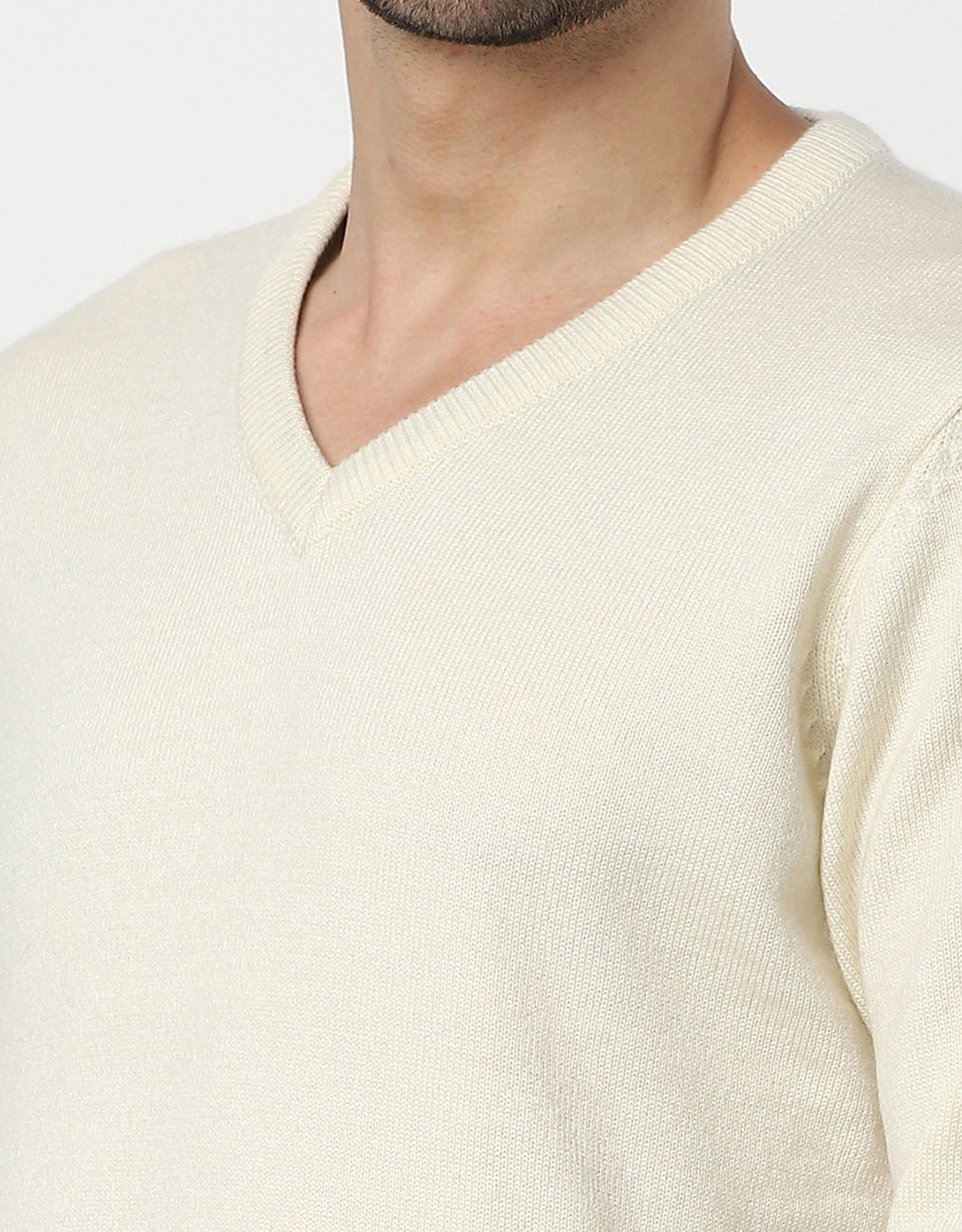 Men Woolen V-Neck Pullover